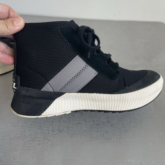 Sorel Women's 7 Out N About III Mid-Top Boots Sneakers Waterproof Black - Picture 10 of 13